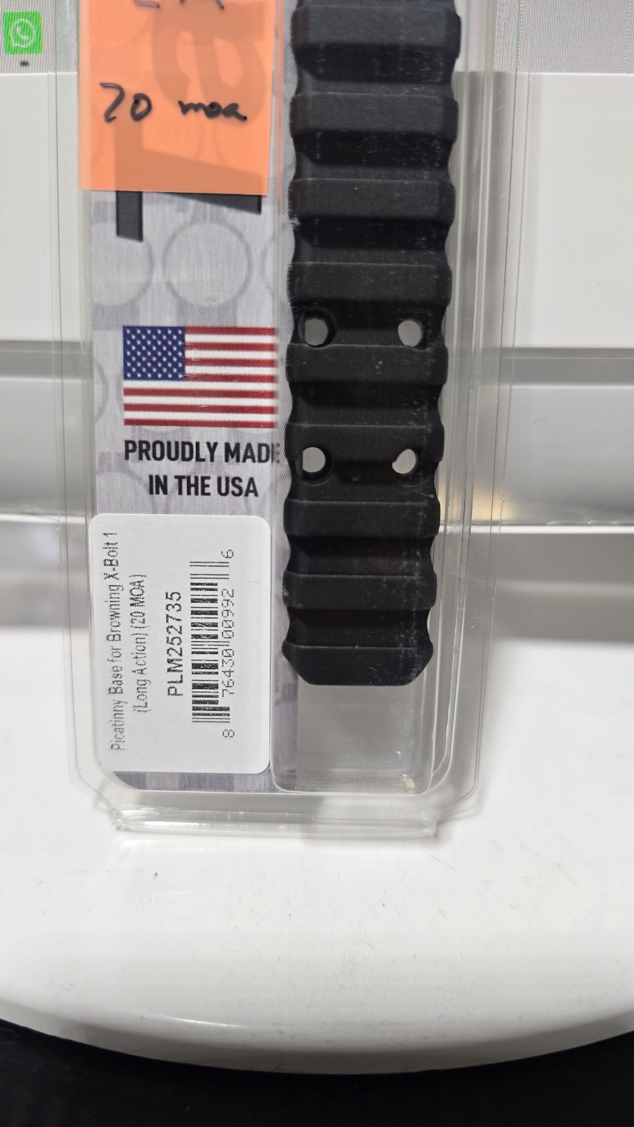 Base Picatinny Para Browning X-Bolt Accion Larga 20 Moa Talley - Image 3